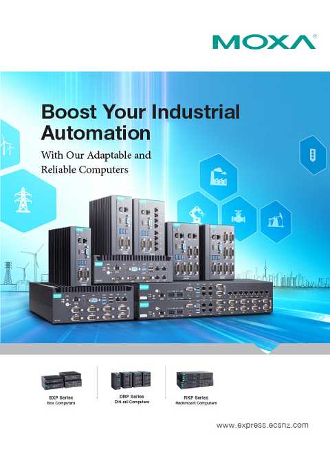 Cover of Moxa Boost Your Industrial Automation With Our Adaptable and Reliable Computers