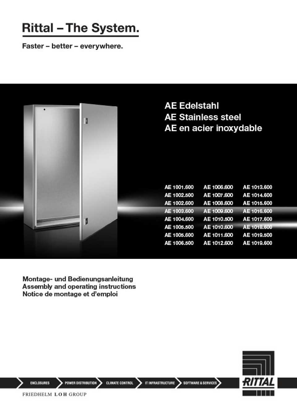 AE Stainless Steel 304 Enclosures Catalogue Cover