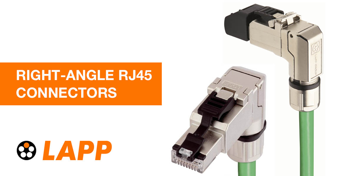 New Right-Angle RJ45 Connectors now available Banner