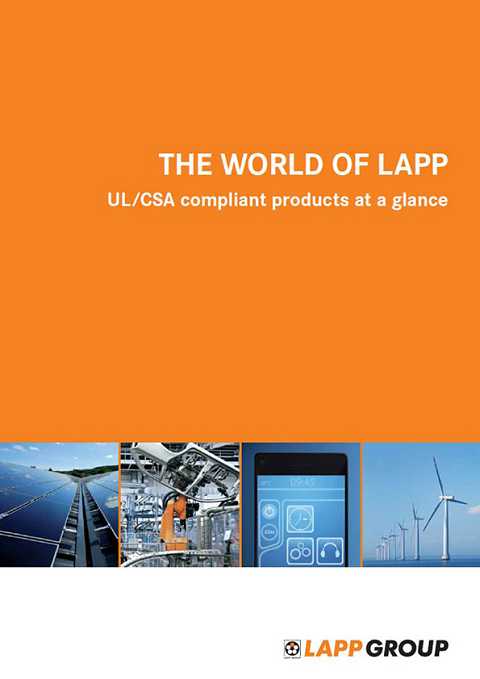 Cover of LAPP UL CSA Compliant Products At A Glance UL CSA-Approved Products