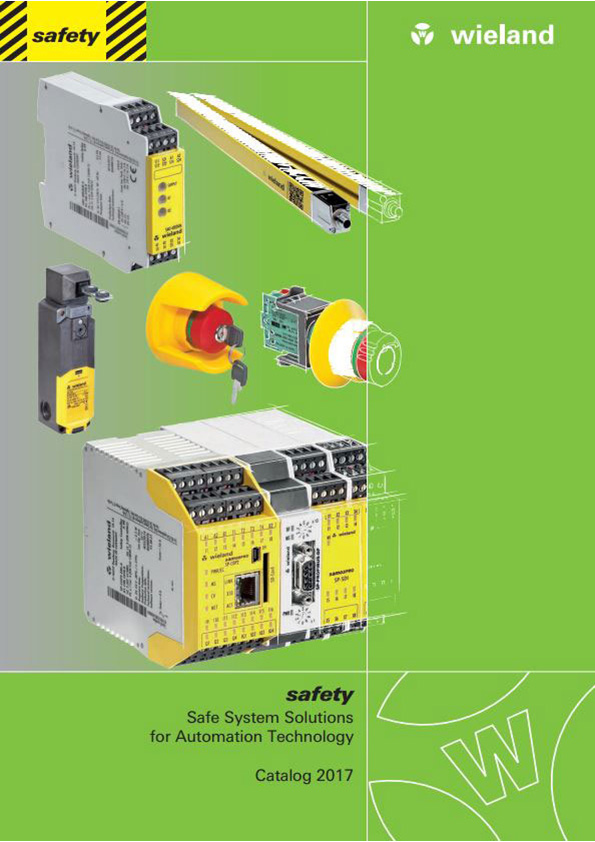 Wieland Safe System Solutions for Automation Technology 2017 Catalogue Cover