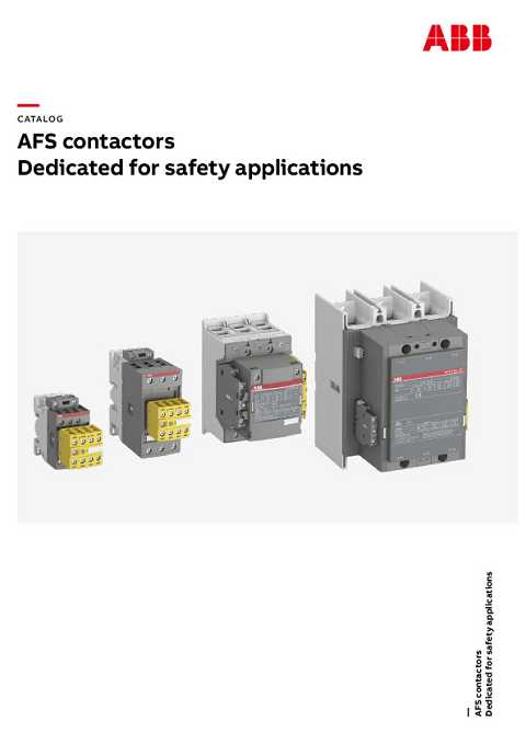 Cover of ABB AFS Contactors Dedicated for Safety Applications
