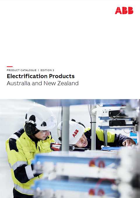Cover of ABB Electrification Products Australia And New Zealand Product Catalogue | Edition 3
