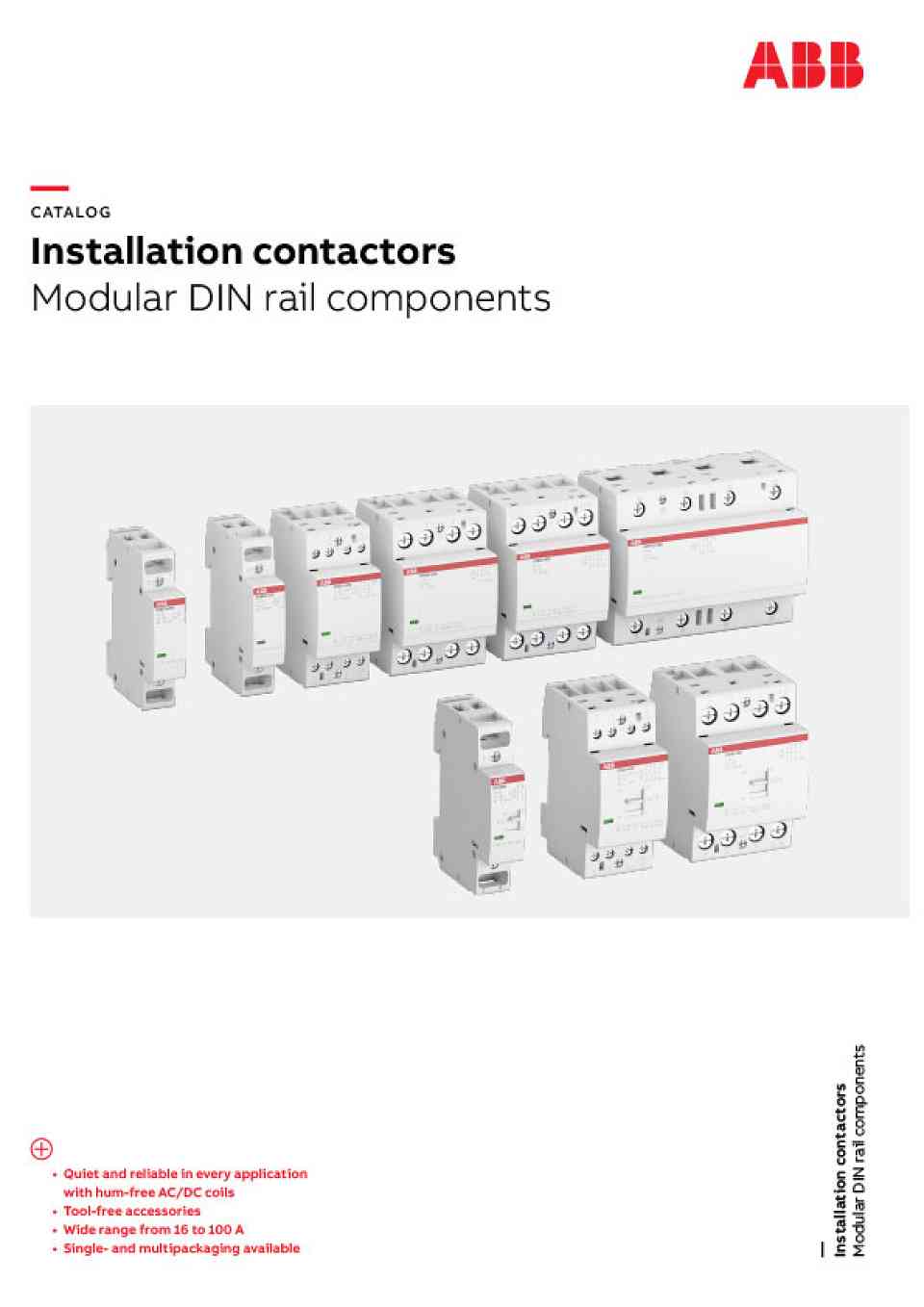 Installation Contactors Catalogue Cover