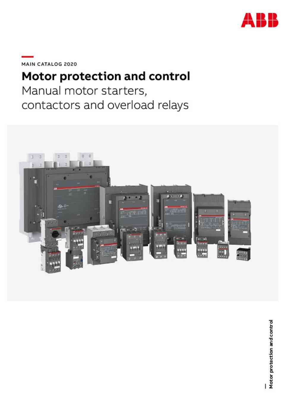 Motor Protection and Control Catalogue Cover