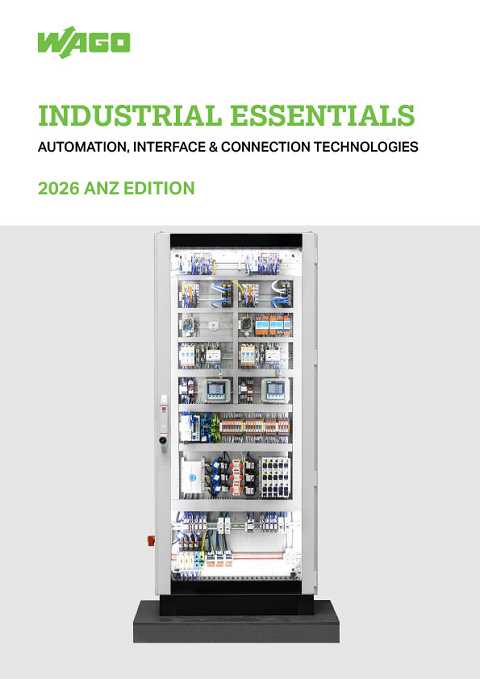 Cover of Wago Industrial Essentials Automation, Interface & Connection Technologies 2026 ANZ Edition