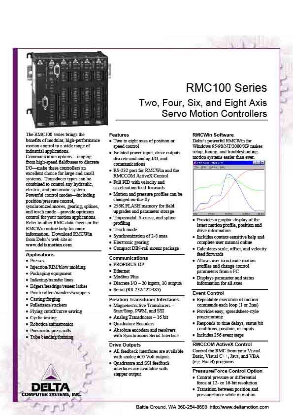RMC 100 Series Catalogue Cover