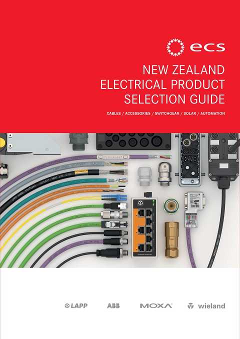 Cover of ECS New Zealand Electrical Product Selection Guide CABLES / ACCESSORIES / SWITCHGEAR / SOLAR / AUTOMATION
