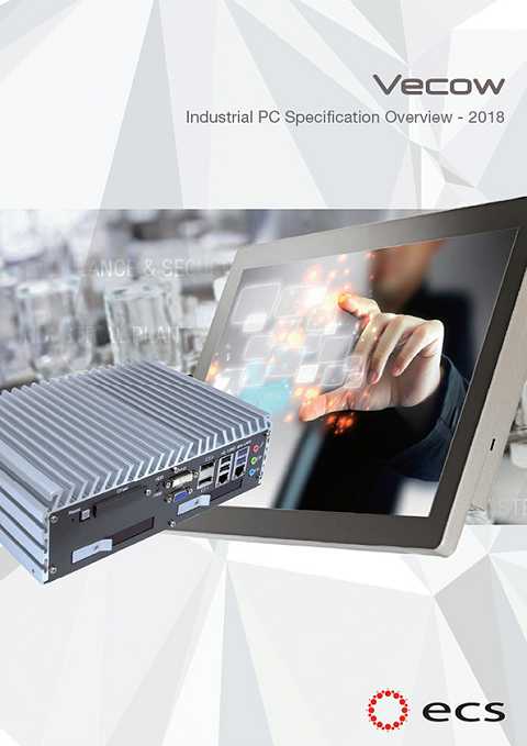 Cover of Vecow Industrial PC Specification Overview ECS Brochure 2018