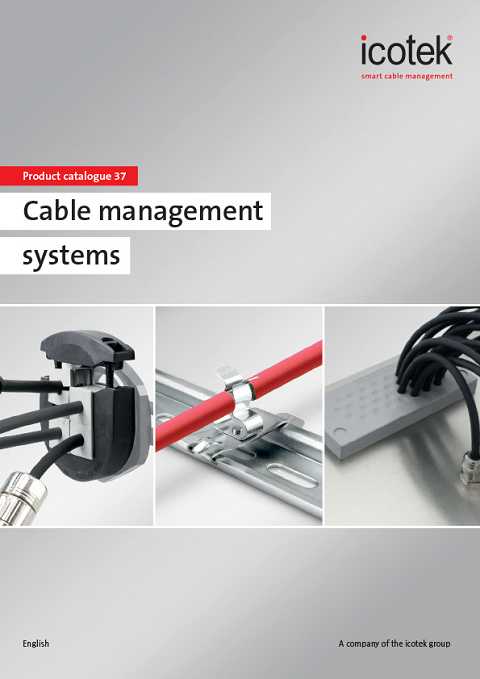 Cover of Icotek Cable Management Systems Product Catalogue 37 - 2024