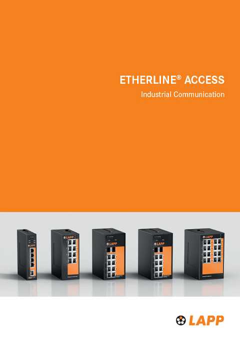 Cover of LAPP ETHERLINE Access Industrial Communication