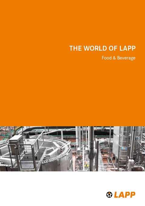 Cover of LAPP Food And Beverage The World of LAPP