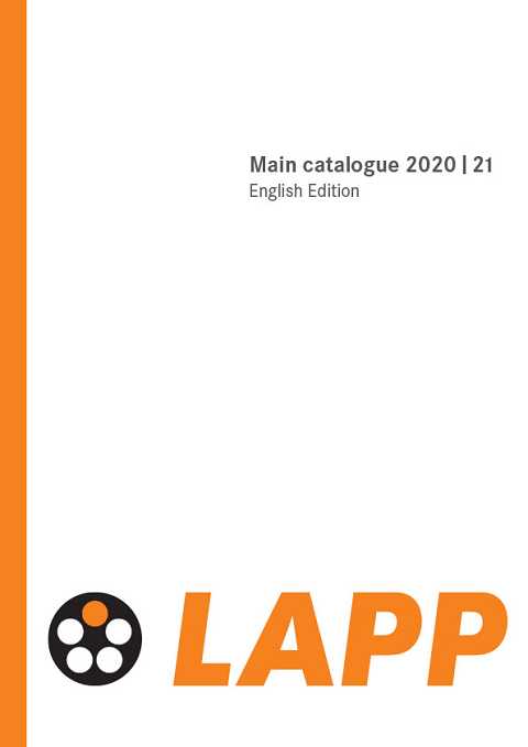 Cover of LAPP Main Catalogue 2020-21
