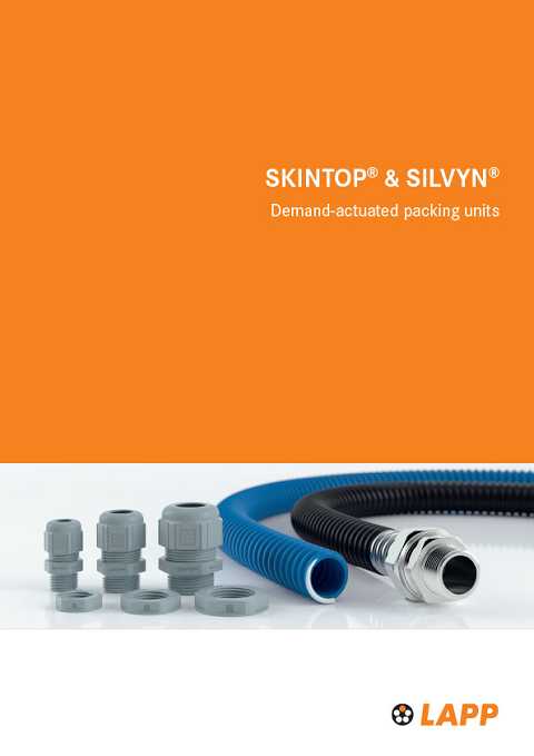 Cover of LAPP SKINTOP and SILVYN Demand-Actuated Packing Units