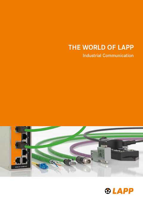 Cover of LAPP Industrial Data Communication The World of LAPP