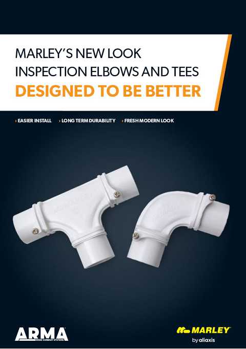 Cover of Marley New Look Inspection Elbows and Tees Designed to be Better