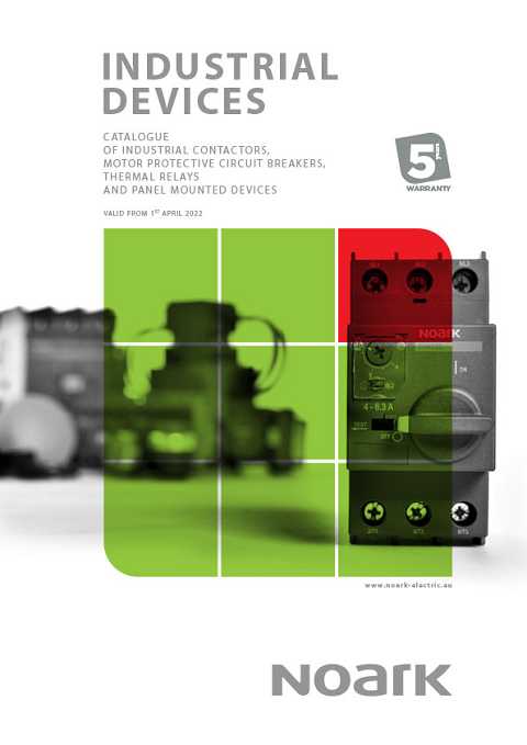 Cover of Noark Industrial Devices Industrial Contactors, Motor Protective Circuit Breakers, Thermal Relays and Panel Mounted Devices