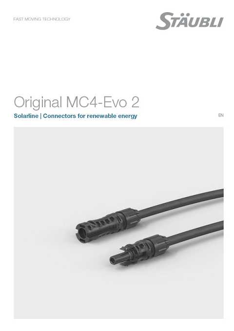 Cover of Staubli Original MC4-Evo 2 Solarline | Connectors for renewable energy