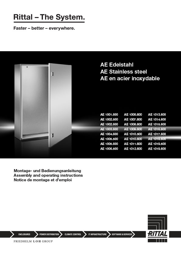 Rittal ae stainless steel 304 enclosures