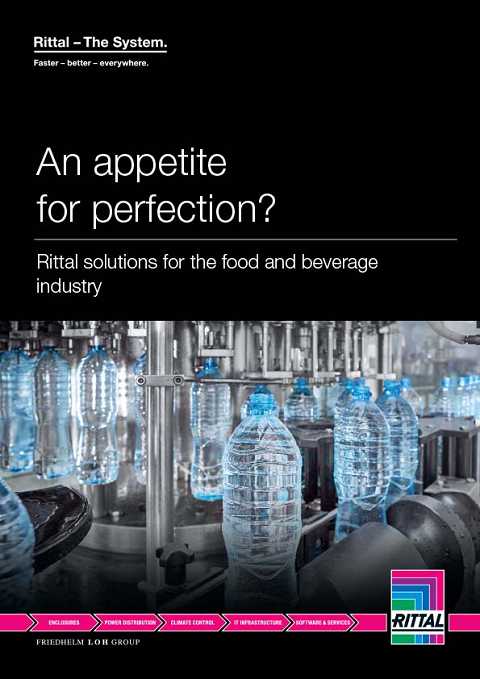 Cover of Rittal An Appetite for Perfection Solutions for the Food and Beverage Industry
