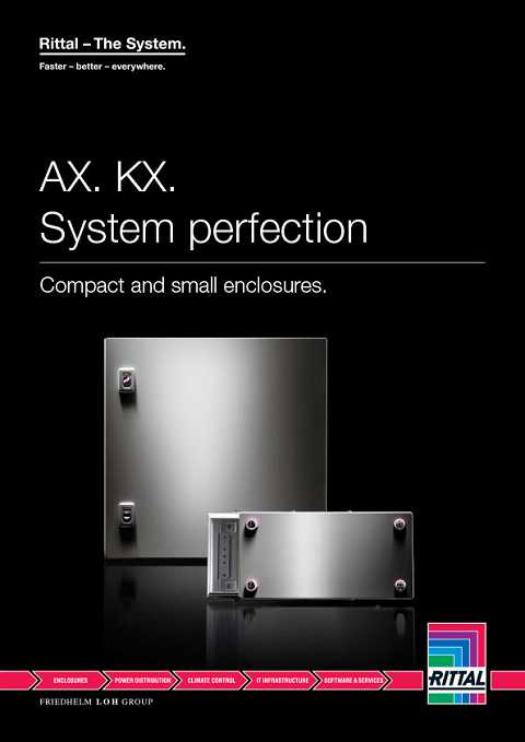 Cover of Rittal AX KX System Perfection Compact and Small Enclosures
