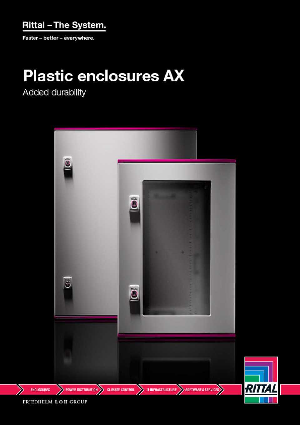 Plastic Enclosures AX Catalogue Cover