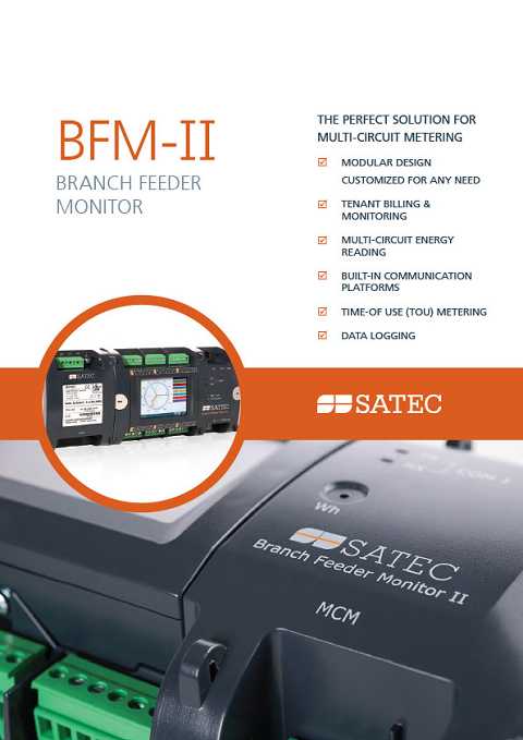 Cover of Satec BFM-II The Perfect Solution for Multi-Circuit Metering