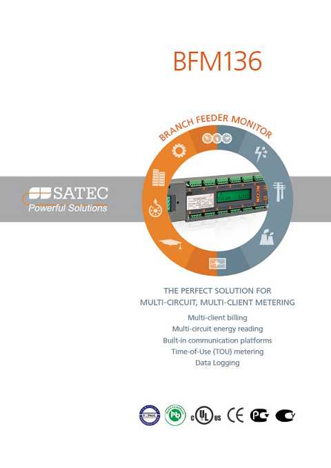 Cover of Satec BFM136 Branch Feeder Monitor