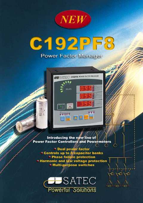 Cover of Satec C192PF8 Power Factor Manager