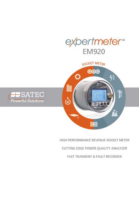 Cover of Satec EM920 Socket Meter
