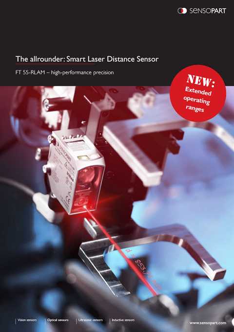 Cover of SensoPart The Allrounder Smart Laster Distance Sensor FT 55-RLAM - High-Performance Precision