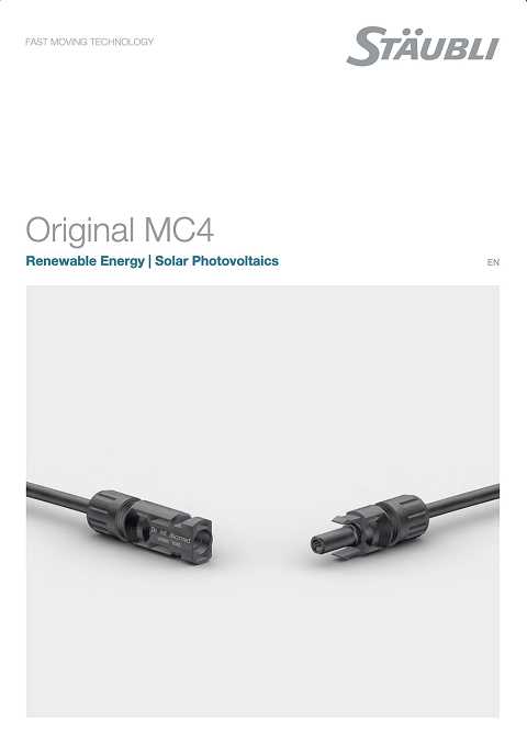 Cover of Staubli Original MC4 Connectors Renewable Energy | Solar Photovoltaics