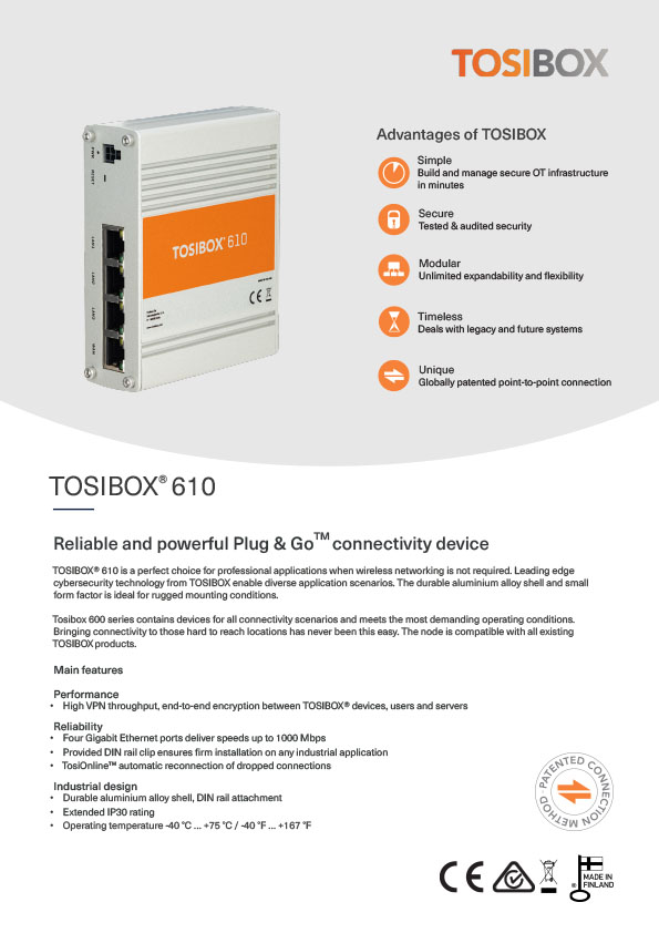 Tosibox lock 610 series