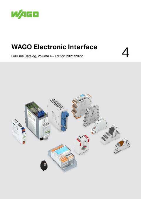 Cover of Wago Electronic Interface Full Line Catalog, Volume 4 - Edition 2021-2022