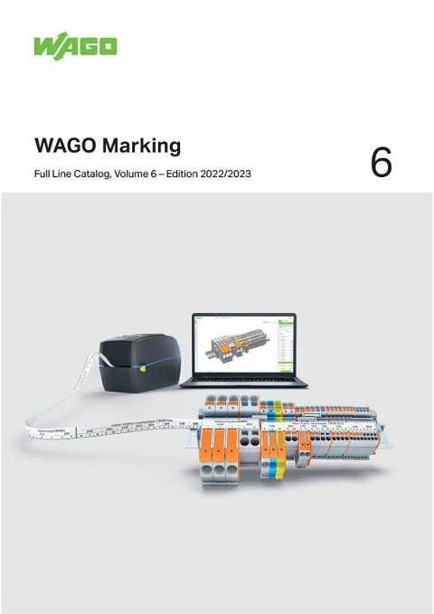 Cover of Wago Marking Full Line Catalog, Volume 6 - Edition 2022/2023
