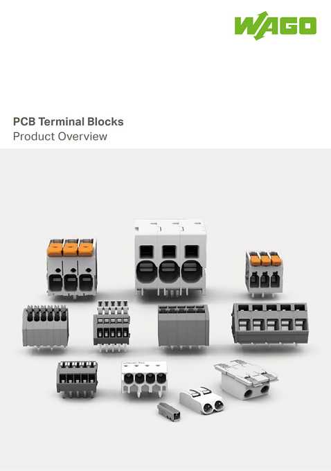Cover of Wago PCB Terminal Blocks Product Overview