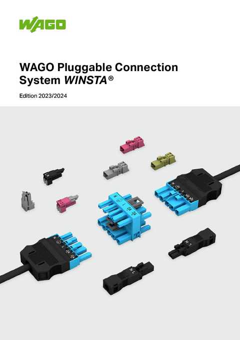 Cover of Wago Pluggable Connection System WINSTA Edition 2023/2024