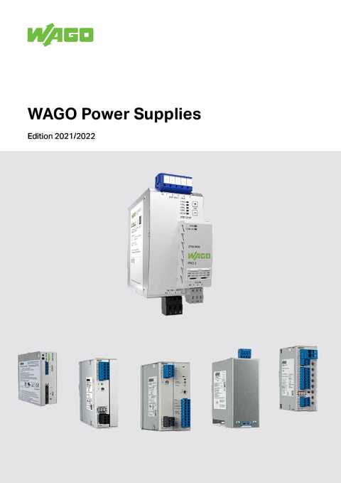 Cover of Wago Power Supplies Edition 2021/2022