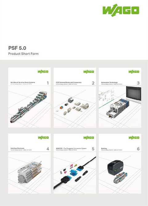 Cover of WAGO PSF 5.0 Product Short Form