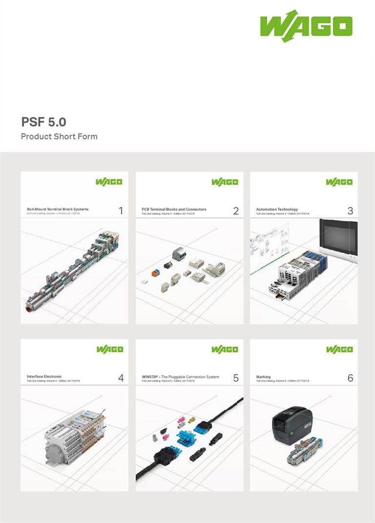 Wago Product Short Form catalogue cover