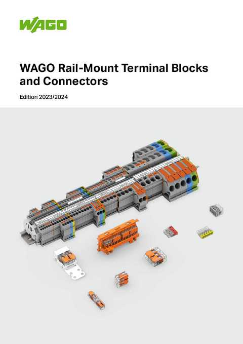 Cover of Wago Rail-Mount Terminal Blocks and Connectors Edition 2023/2024