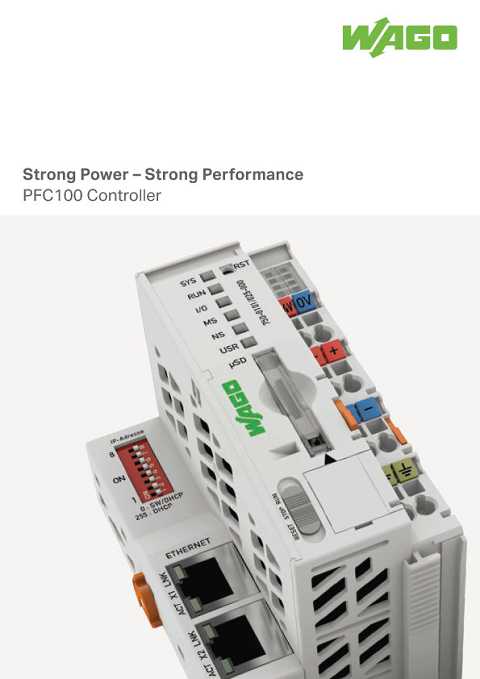 Cover of Wago Strong Power - Strong Performance PFC100 Controller