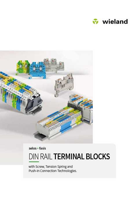 Cover of Wieland DIN Rail Terminal Blocks with Screw, Tension Spring and Push-In Connection Technologies