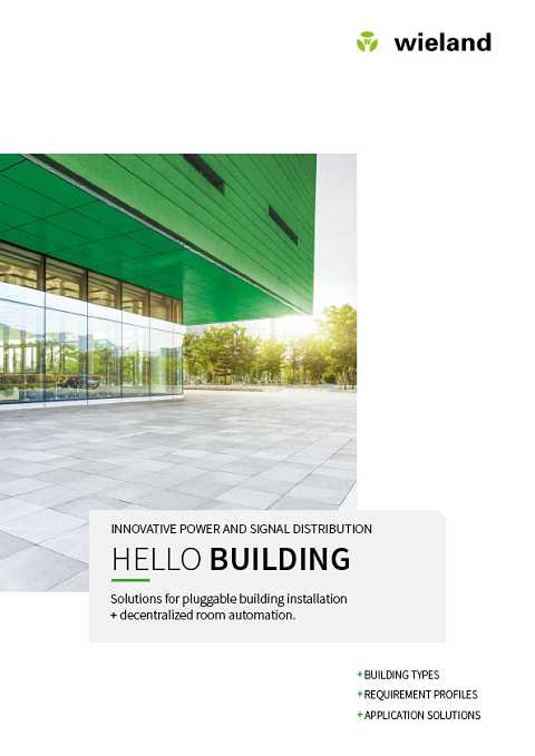 Cover of Wieland Hello Building Innovative Power and Signal Distribution