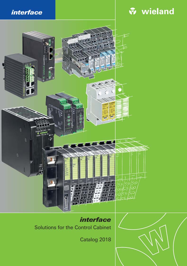 Wieland Interface Solutions for the Control Cabinet Catalogue 2018 Cover