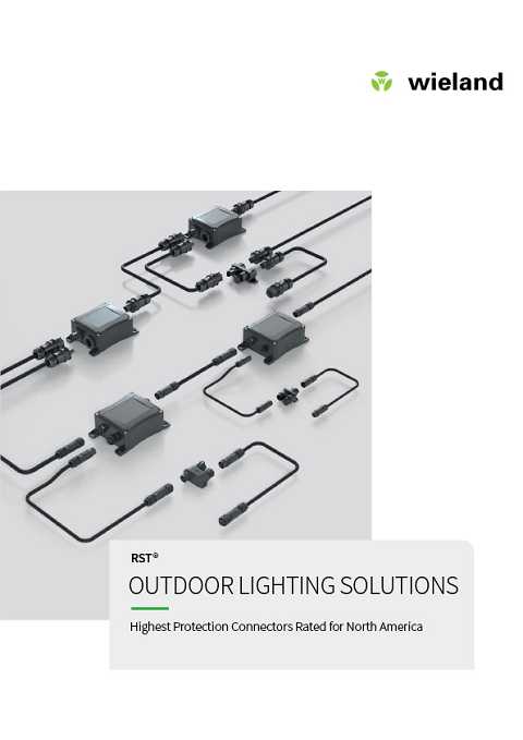 Cover of Wieland Outdoor Lighting Solutions Highest Protection Connectos Rated for North America