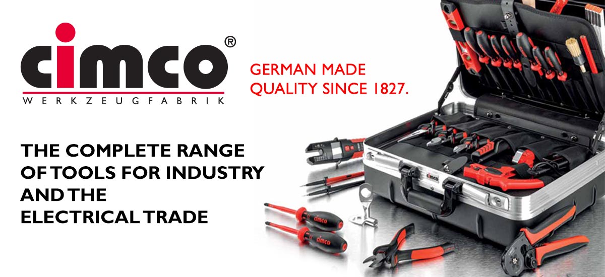 CIMCO - The Complete Range of Trade Tools for Industry & The Electrical Trade Banner