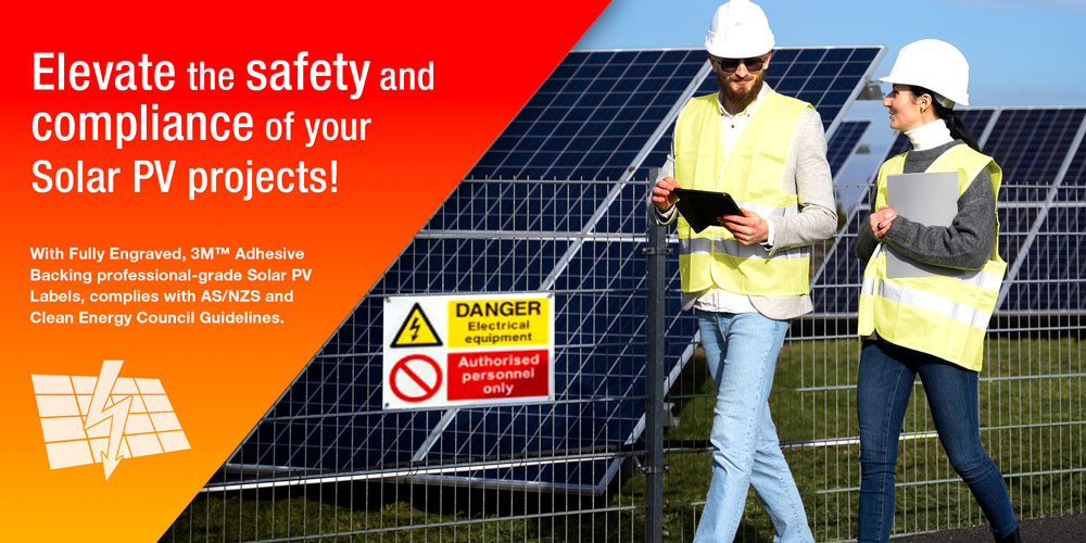 New AS/NZS & Clean Energy Council Compliant PV Label Warning Kits Banner