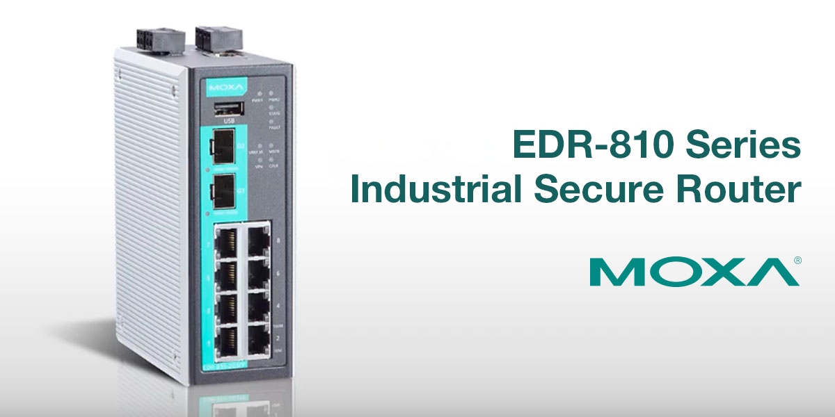 MOXA EDR-810 Series Industrial Multiport Secure Router Banner