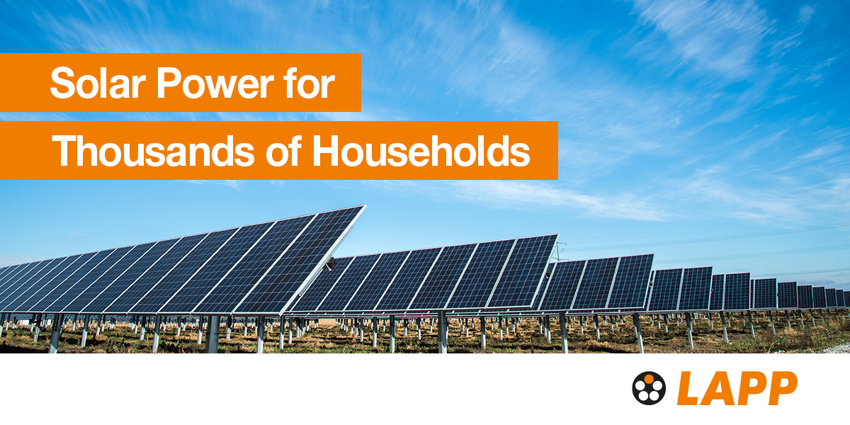 Solar power for thousands of households Banner